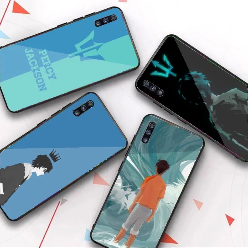 Чехол Percy Jackson для Samsung A32 A51 A52 NOTE 10 20 S10 S20 S21 S22 Pro, Ультрачерный стеклянный чехол для телефона из поликарбоната