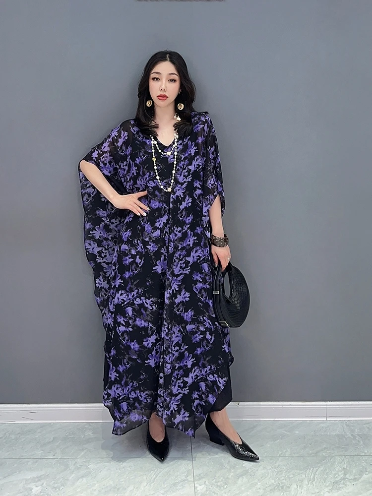 

SuperAen 2023 Весна Лето Новое корейское модное Повседневное платье оверсайз женское Платье Макси