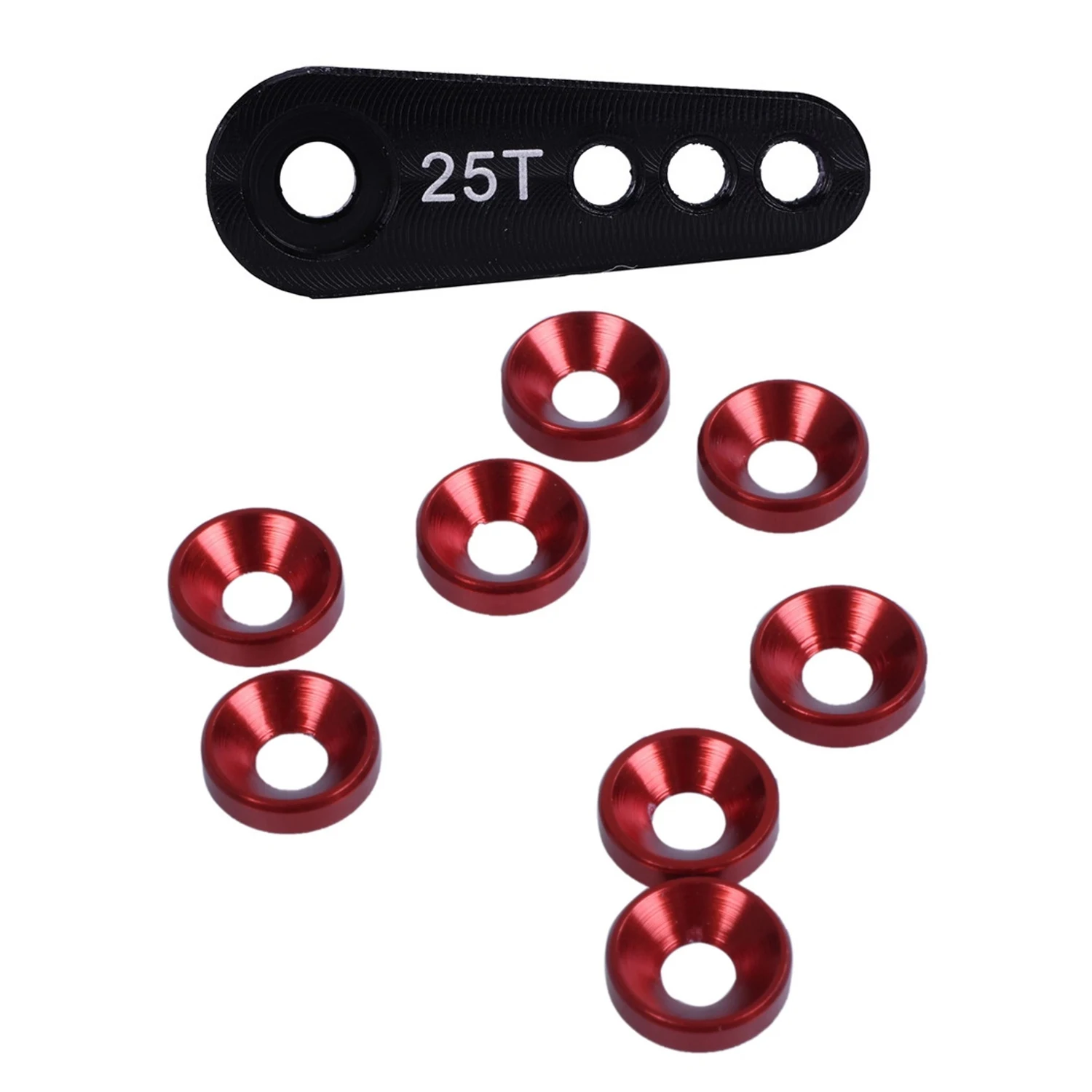 

1 х 28,5 мм 25 т зубчатый рулевой полурычаг сервопривода для 1/10 Traxxas Axial и 8 шт. шайба с потайной головкой M3 3 мм с плоской головкой