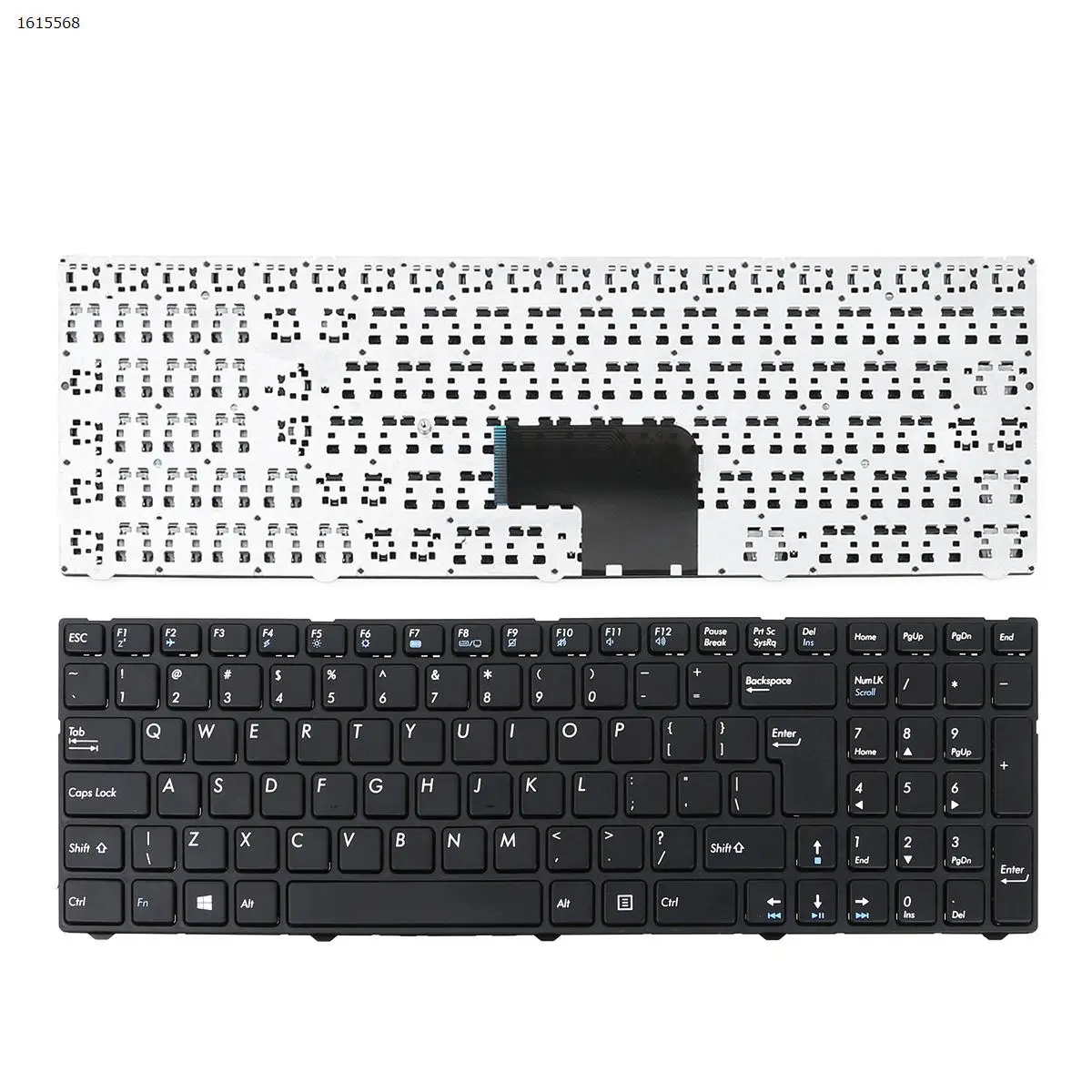 

UI Laptop Keyboard for Medion Akoya E7223 (MP-13A83U4-528) QWERTY US Black (+ Frame)