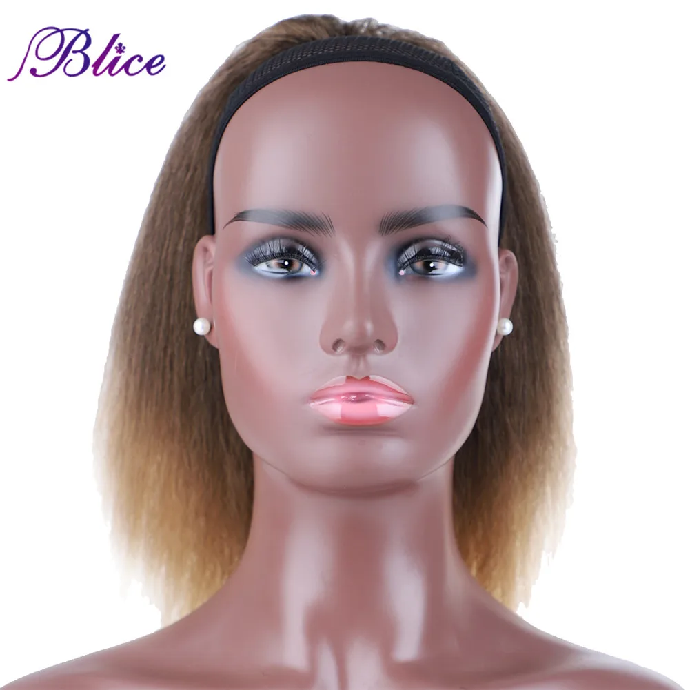 Blice синтетический конский хвост пушистые полные волосы Yaki прямой кулиска чистый