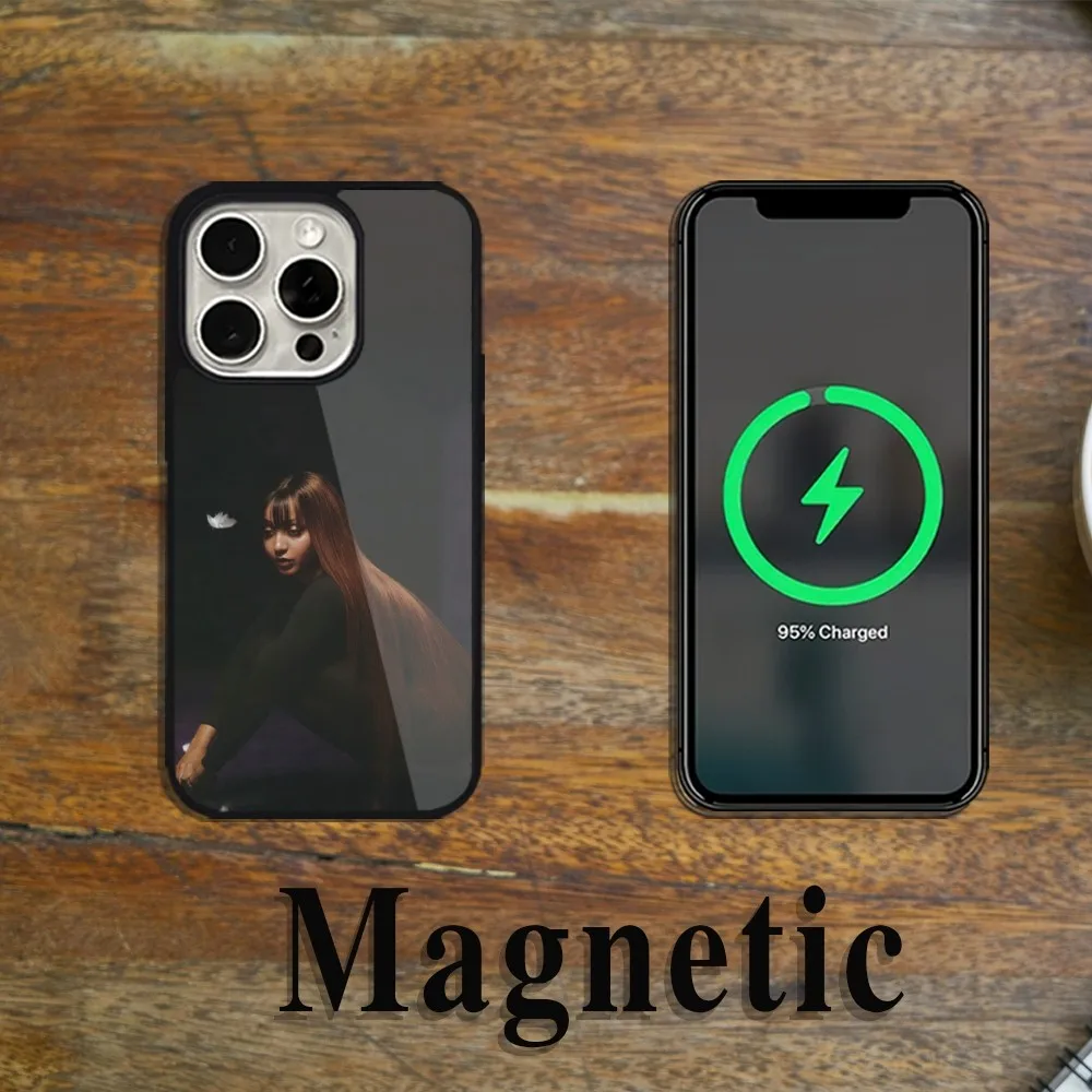Чехол для телефона Singer PinkPantheress Magsafe Magnetic iPhone 11 12 13 14 15 Pro Max Plus с беспроводной