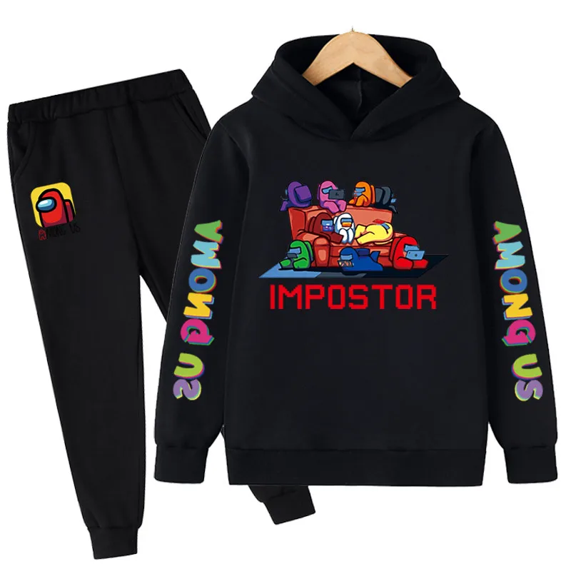 

Boys Girls Among Us Impostor Hoodie Suit Cotton Kids Hooded Sportswear Set Pants Boys Clothes 2 pez 4 5 6 7 8 9 10 11 12 13 14 Y