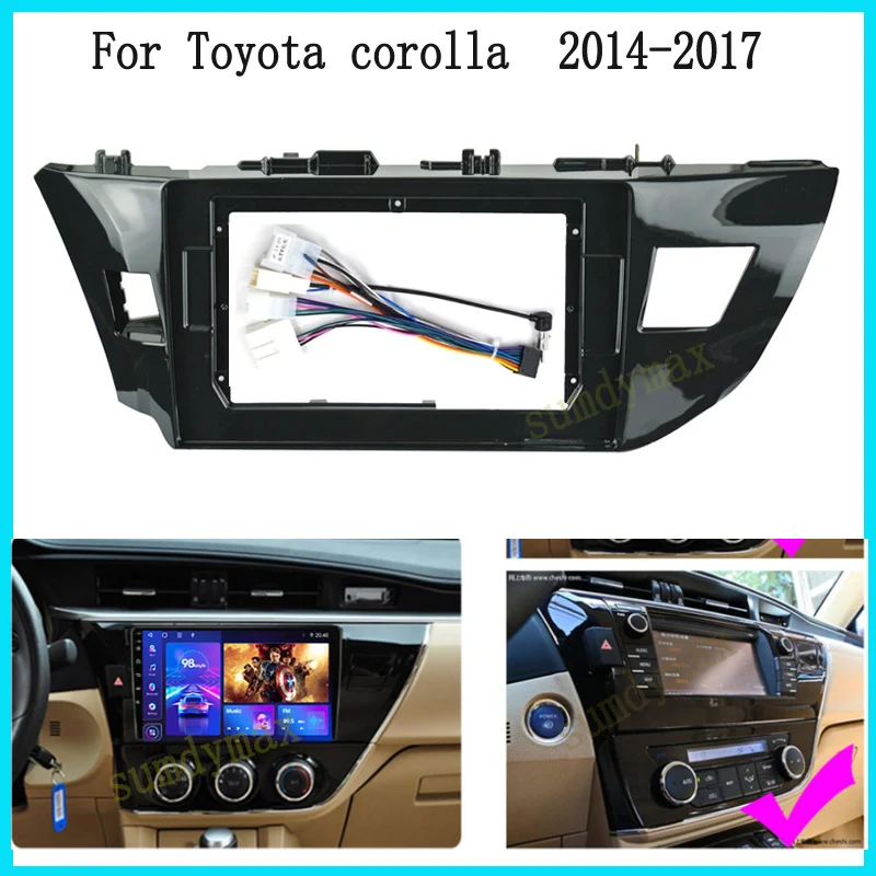 

10.1" Car Radio Fascia For Toyota Levin Corolla 2013-2018 big screen 2 Din android Car Radio Fascia frame