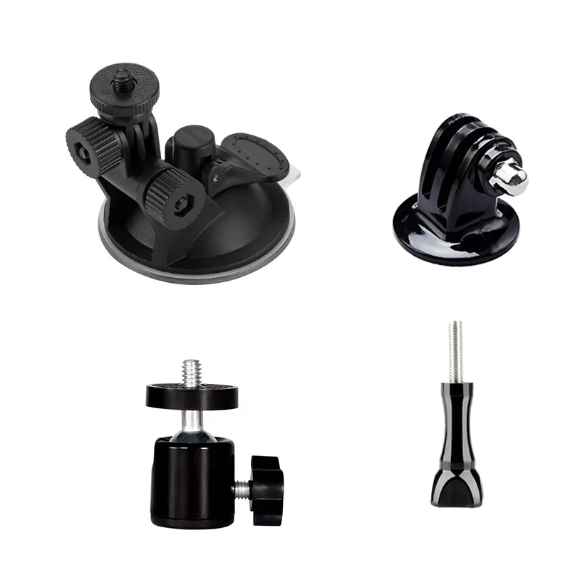 

Universal Ball Head Small Gimbal Car Suction Cup Base Screw Set For GoPro Hero 11 10 9 SJCAM AKASO EKEN DJI YI Insta360