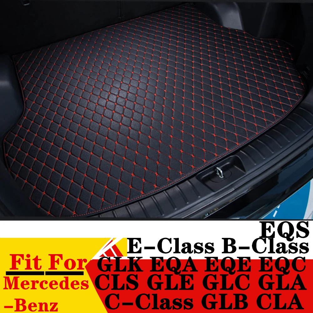 

Car Trunk Mat Fit For Mercedes-Benz A B C E-Class GLB CLA CLS GLE GLC GLA GLK EQA EQE EQC Rear Cargo Cover Carpet Pad Tail Liner