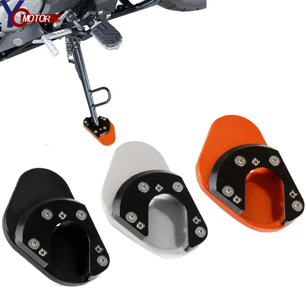 

For 950 990 Super Enduro / SM 2001-2011 DUKE125 200 390 1190 Adventure 2013 Motorcycle Aluminum Side Stand Enlarge Extension Pad