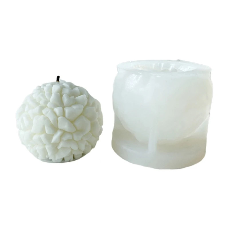 

Meteorite Spherical Silicone Mold Handmade Desktop Decor Gypsum Epoxy Resin Aroma Mould for Home Decoration