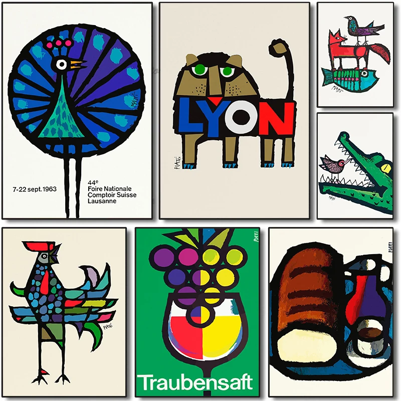 Celestino pi195. абстрактные животные рыба лиса фотография печать на холсте Настенная