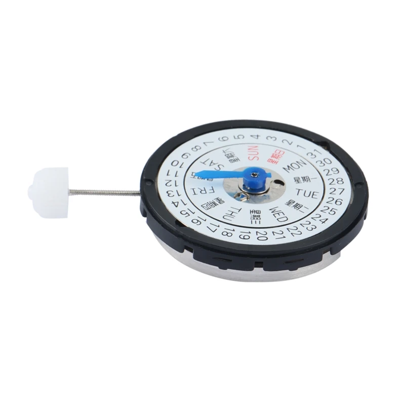 NH36 Accuracy Automatic Watch Movement Black/White Date Day Wheel Wristwatch Replacement For Seiko NH36 Movement
