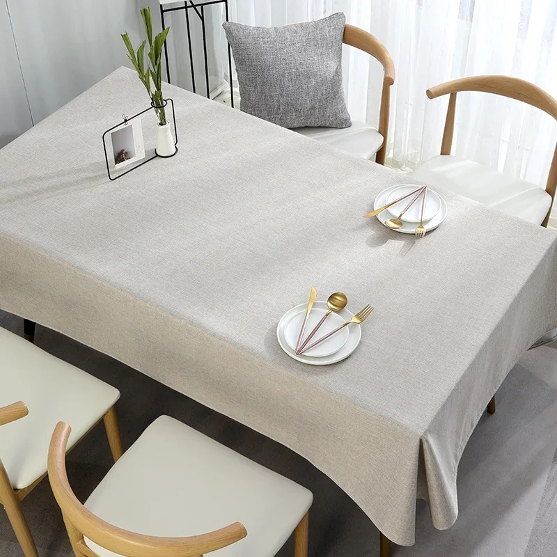 

poparzeniu wysokiej jakości, jednolity kolor, mały, prostokątny stolik do herbaty obrus bawełniany mata na stół lniany