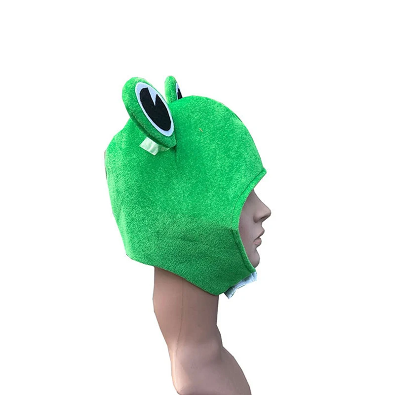 Милая зеленая лягушка плюшевая шляпа головная повязка головной убор наряд