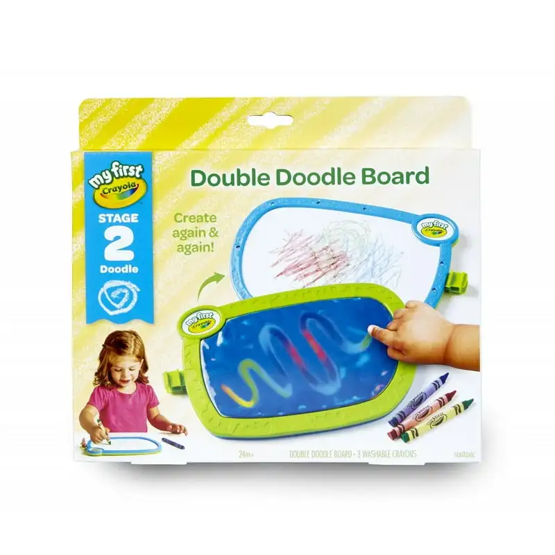 

Doodle Board with Washable Crayons, Toddler Tablet, Gift for Toddlers, Beginner Child