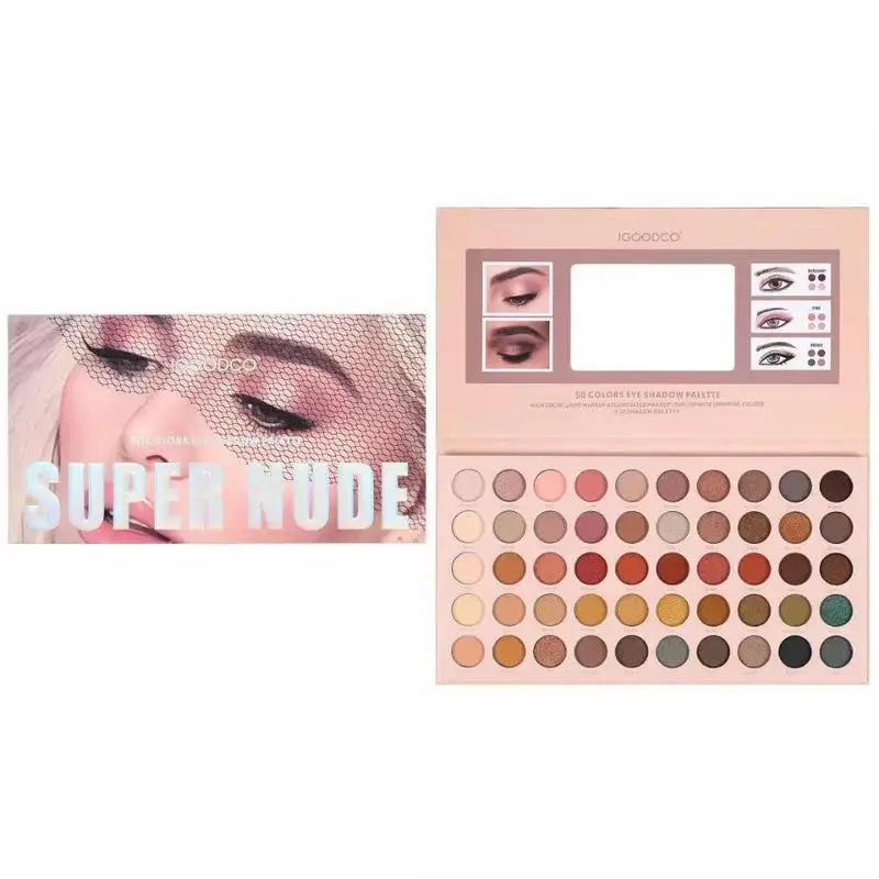 

Neutral Eyeshadow Palette Natural Eyeshadow Palette Makeup Kit 50 Colors Velvety Texture Ultra-Blendable Highly Pigmented Long