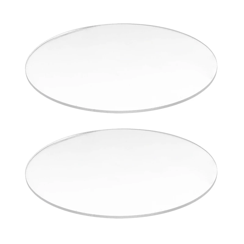 

2X Прозрачный 3 мм толщиной зеркальный акриловый круглый диск Диаметр: 50 мм