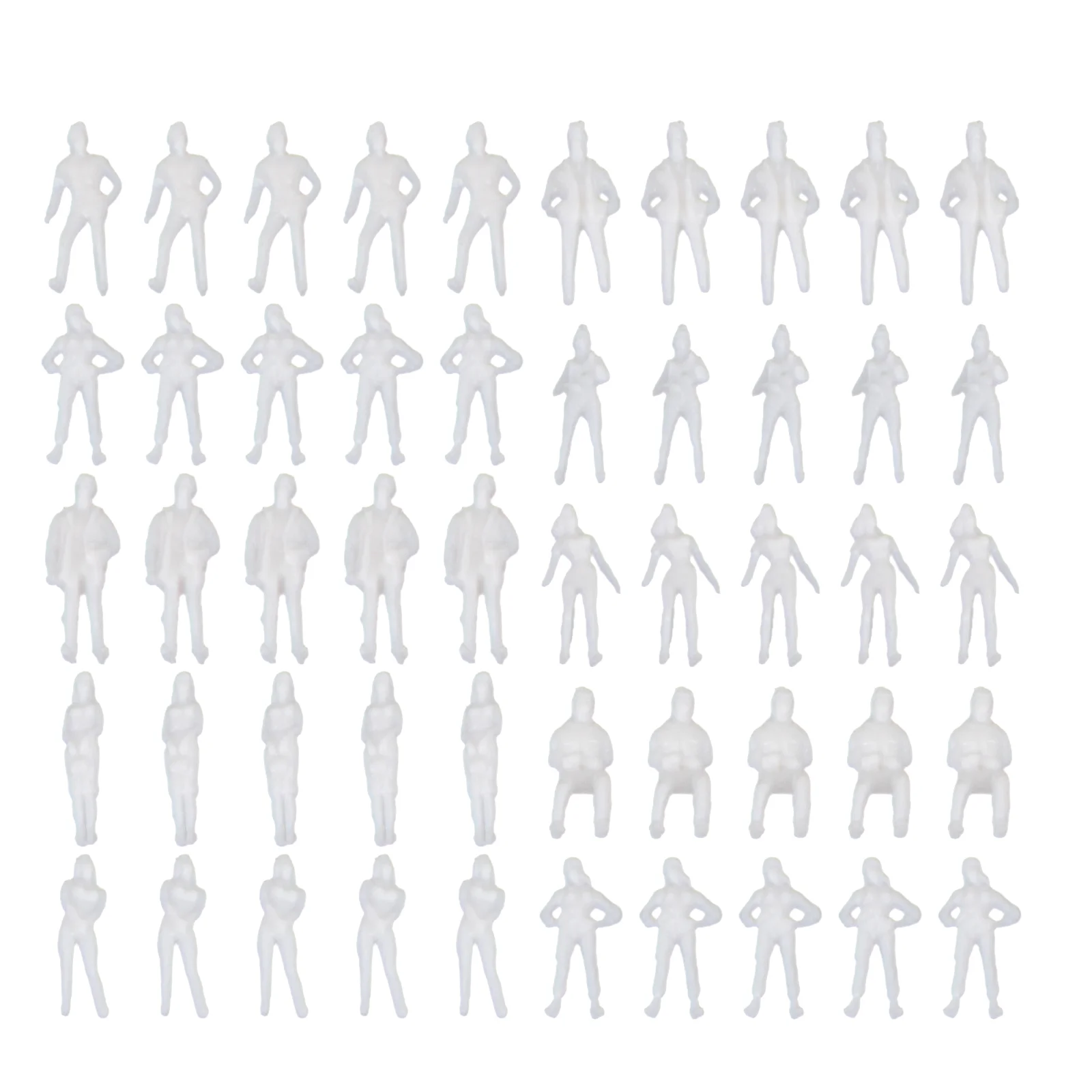 

100 Pcs Model Craft Toys Mini People Figurines Train Tiny People Model Plastic Human Figurines People Outdoor