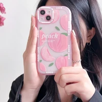 pink peach is suitable for iphone13pro max apple 12 mobile phone shell 11 new xr female xs all inclusive x soft shell