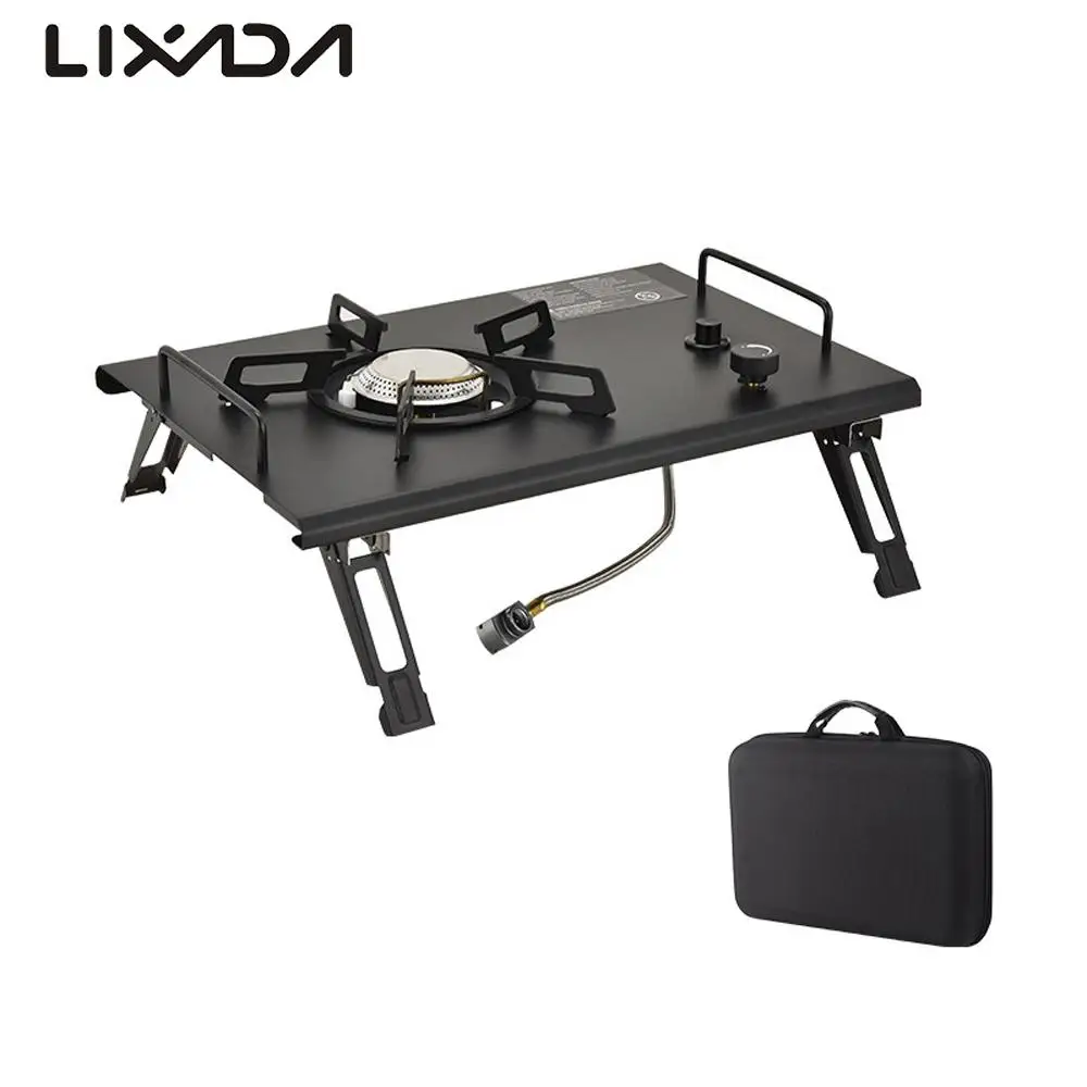 

Outdoor Folding Cartridge Stoves Camping Picnic BBQ Tabletop Furnace 4000W High Power Embeddable Stove Electronic Ignition Stove