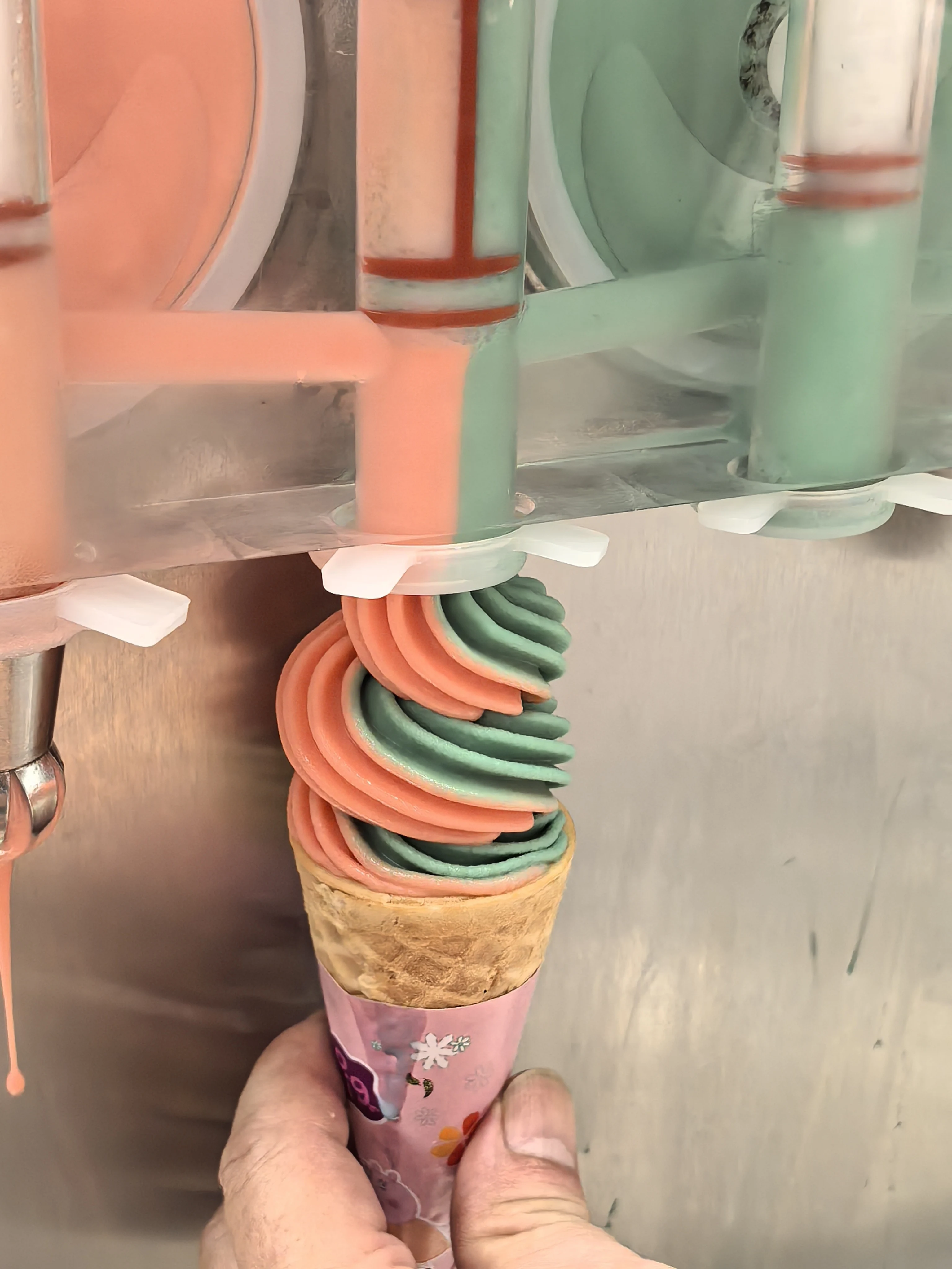 7 ароматов заводская цена аппарат для приготовления мороженого с одним