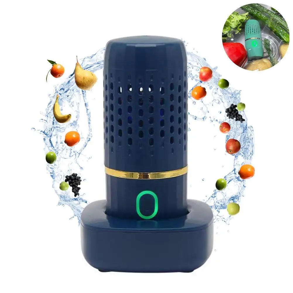 

Smart Portable Fruit Vegetable Washing Machine USB Rechargable Cleaning Rice Meat Food Purifier Remove Reside Purifier Residues