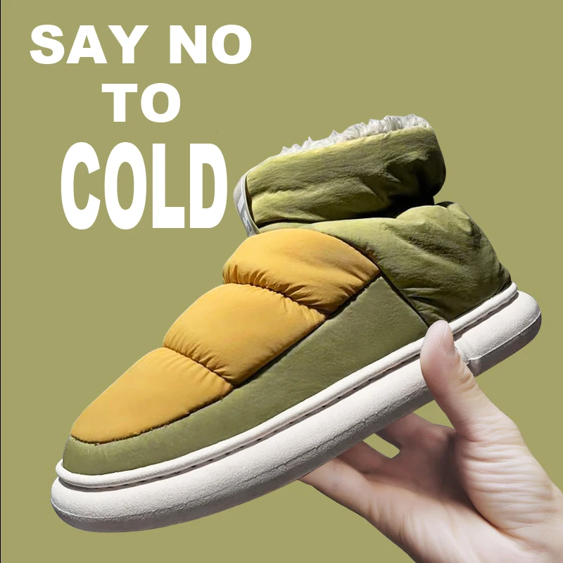 

Зимние ботинки унисекс, меховая обувь для женщин, водонепроницаемая обувь, женская плюшевая обувь, мягкая женская зимняя обувь