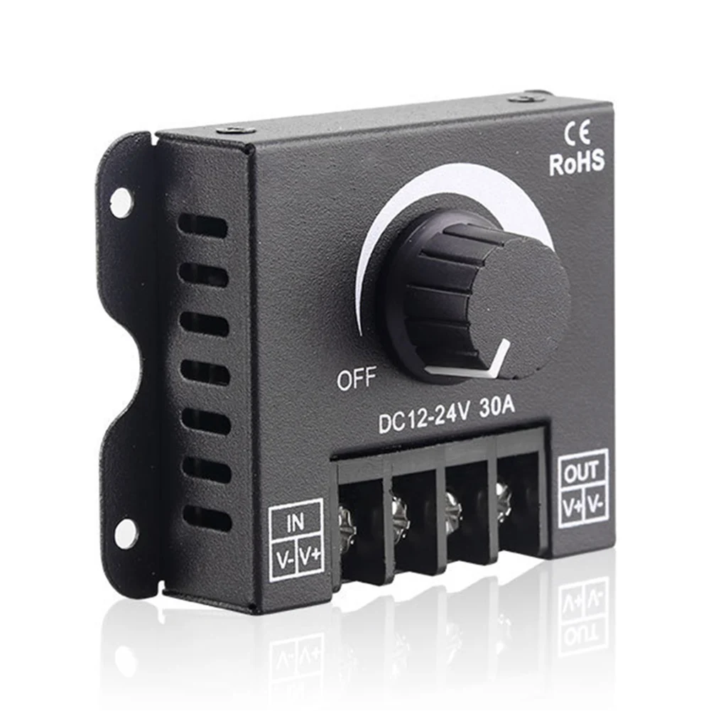 

1 Pc LED Lightinger Manual Adjustment Knob Lamp Voltage Regulator DC-DC Voltage Stabilizer 30A Power Supply Adjustable 12v-24V