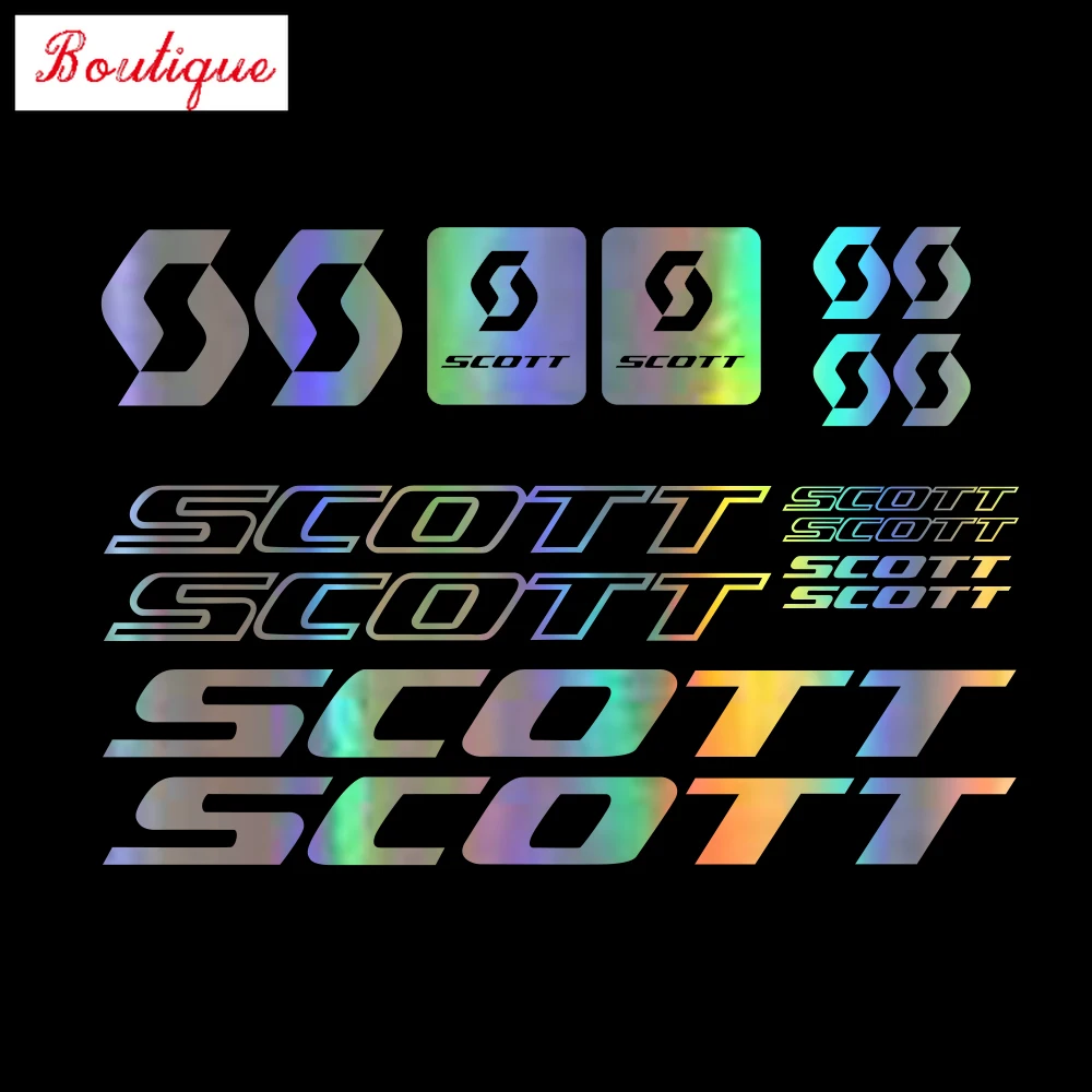 

16 pieces Scott bike vinyl graphics set decals, covering scratch, waterproof, stickers, diesel car motorcycle accessories