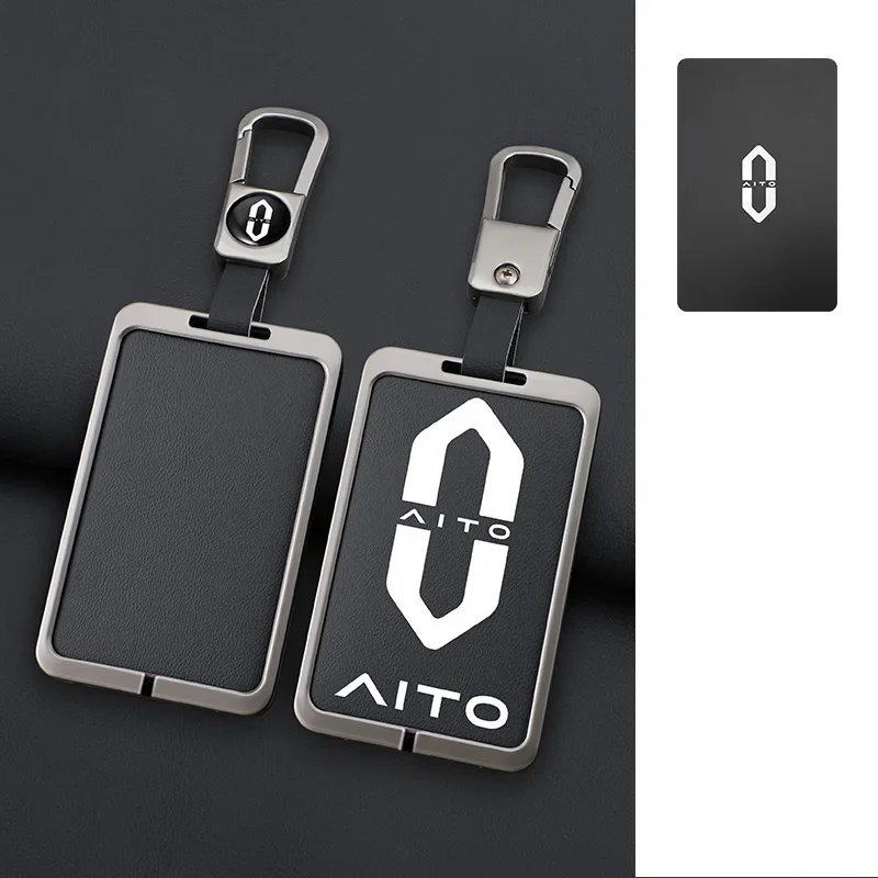 

Автомобильный смарт-чехол для ключей NFC, чехол для ключей, сумка, защитный чехол, держатель для Aito M5 M7 M9, кожаный брелок из цинкового сплава, автоаксессуары