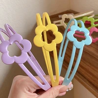 elegant solid color flowers hairbands for women trendy non slip hair combs hair accessories girl face wash sports headbands
