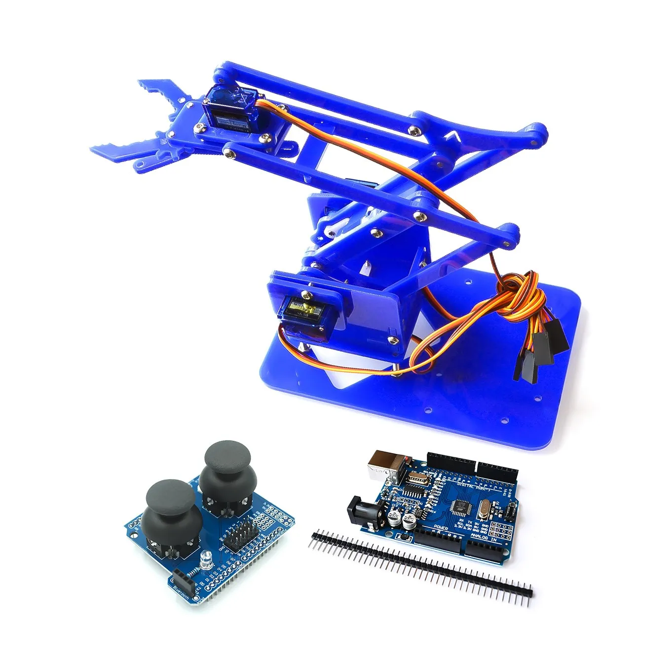 SG90 MG90S 4 DOF разборный акриловый управляющий коготь для Arduino Обучающий набор
