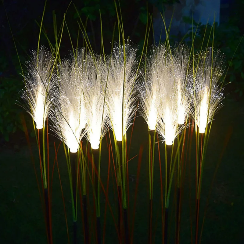 

Garden Solar Reed Lights Outdoor Fiber Light Waterproof Garden Lamp Simulation Landscape Lamps for Home Patio Decoration
