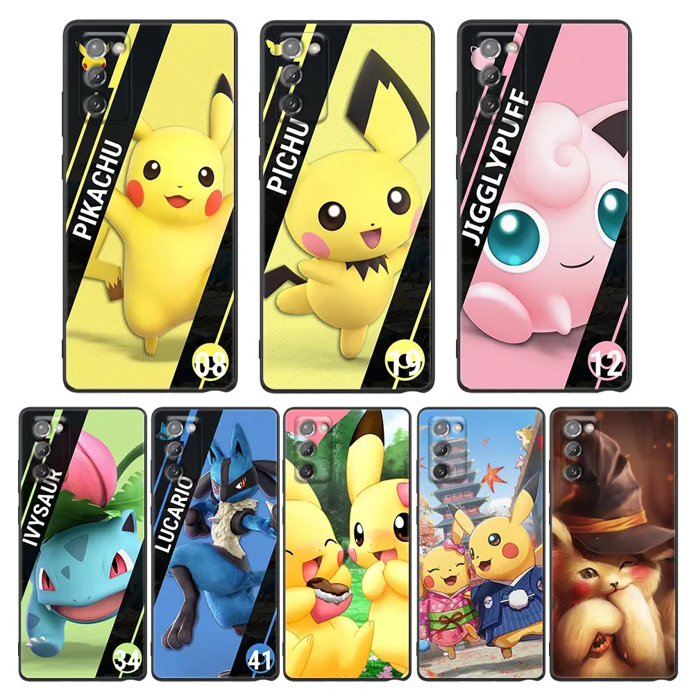 

Shell Case for Samsung Galaxy M62 M52 M51 M32 M31 M22 M11 M01 F62 F52 F41 F42 F12 Soft Cases Cover Pokemon Anime Pichu Pika chu