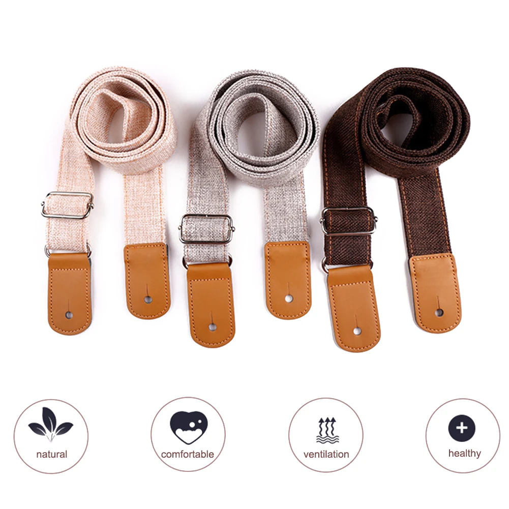 Акустическая искусственная гитара хлопковый льняной наплечный ремень для