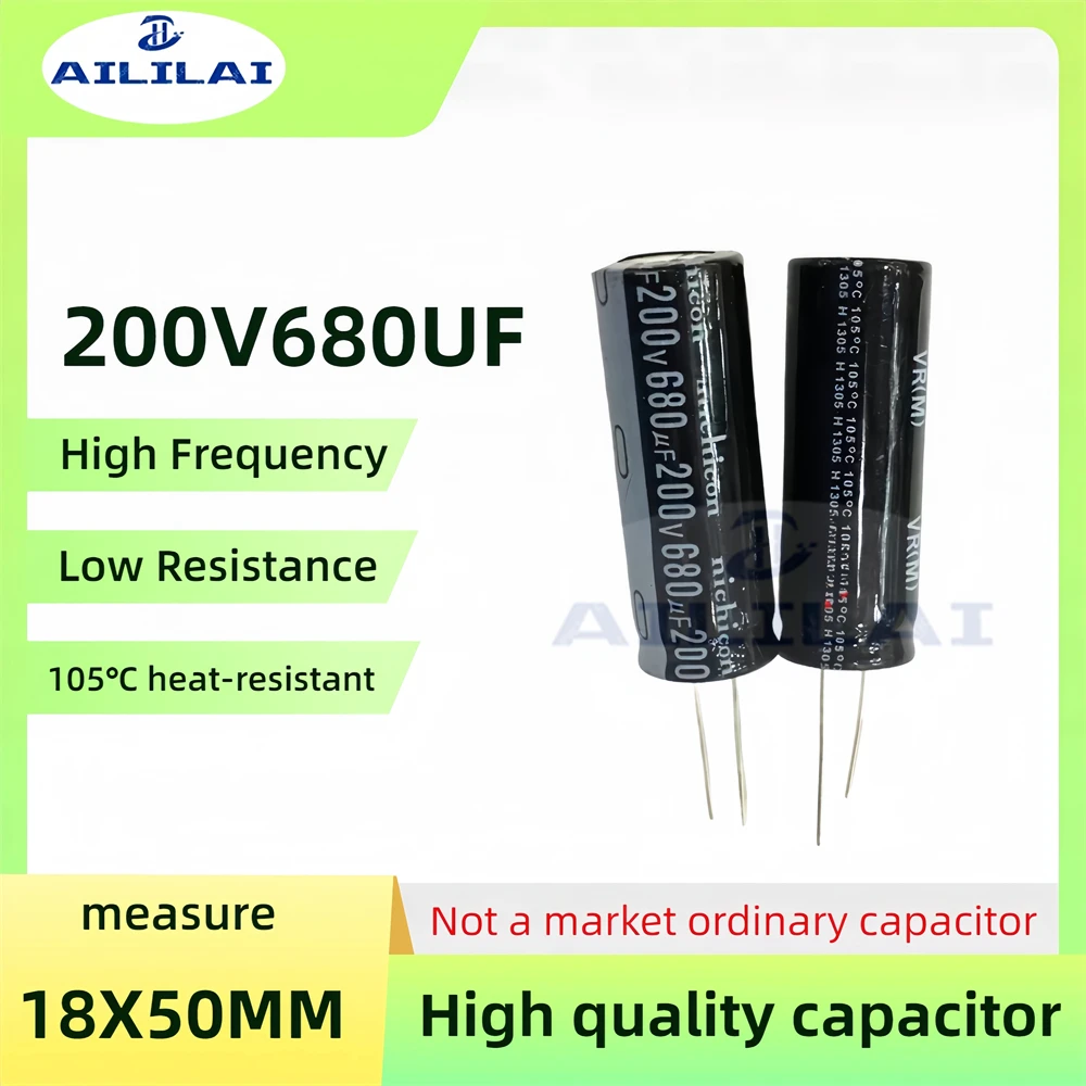 2 шт. оригинальный 200v680uf низкий ESR/импеданс высокая частота 200 В 680 мкФ алюминиевый