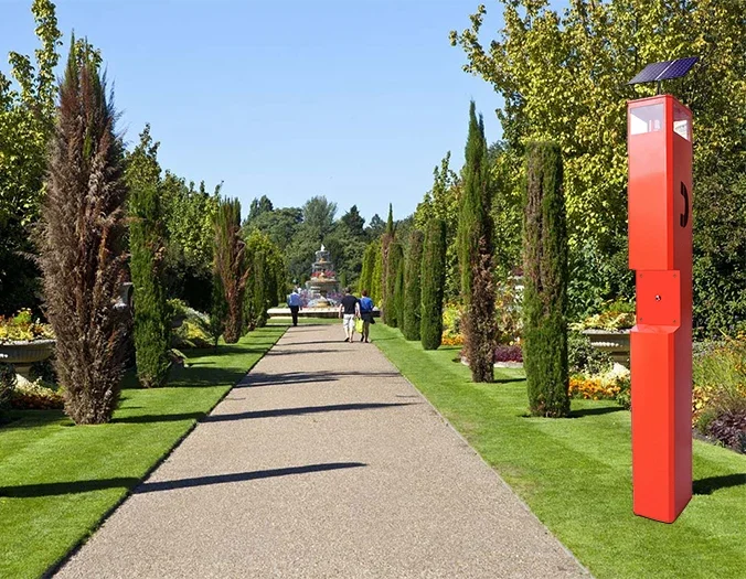 Highway Call Box Синяя световая станция SOS Аварийный телефон для улицы KNEM-21