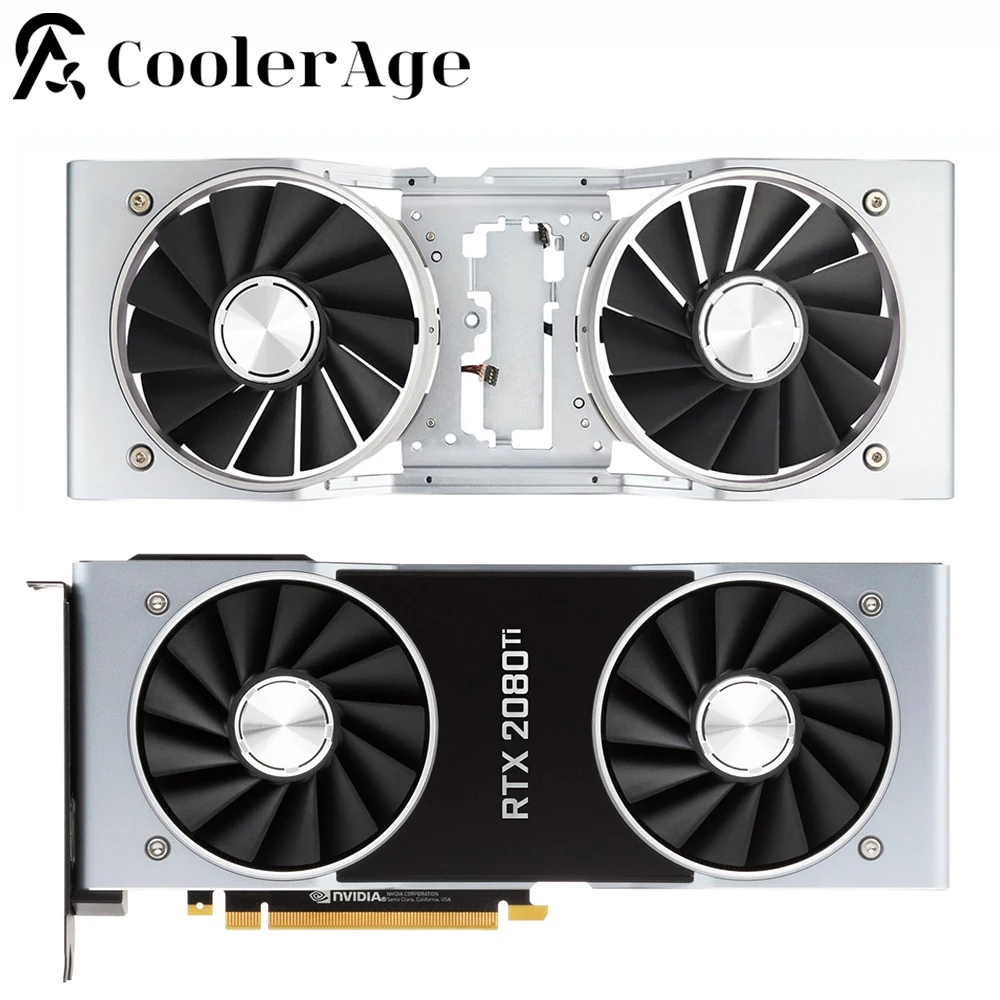 Вентилятор для карты Vidoe для NVIDIA GeForce RTX 2080 2080Ti Founders Edition 85 мм DAPA0815B2UP001 DAPA0815B2UP004 Вентилятор охлаждения GPU
