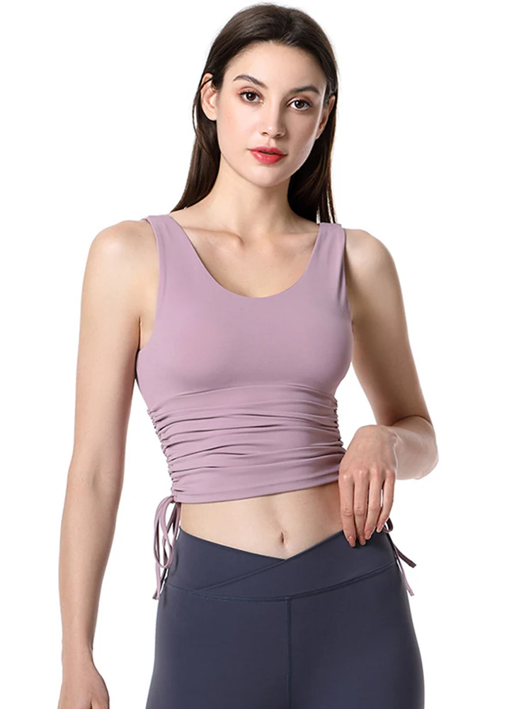 

Yoga Vest Women Yoga Tank Top Tight Sports Tops Woman Solid Gym Top Simple Stylish Female Running Workout Training Clothing