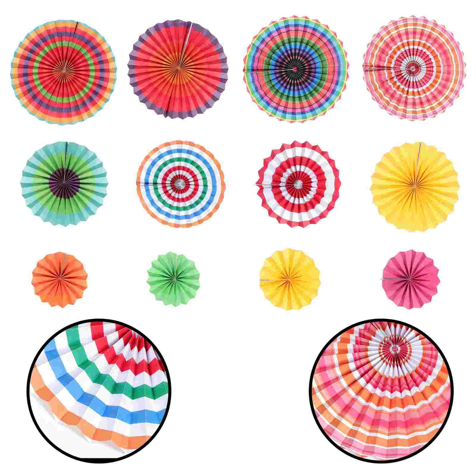 

Party Paper Hanging Flower Luau Supplies Fans Fan Decorative Summer Beach Jungle Decoration Background Festive Adorn Layout