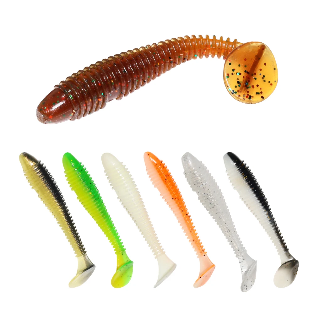 

Soft Fishing Lures 6cm 7cm 8cm Artificial Wobbler Worm Silicone Bait Carp Crankbaits for Pike Swimbait Sea Jigging Trolling Lure