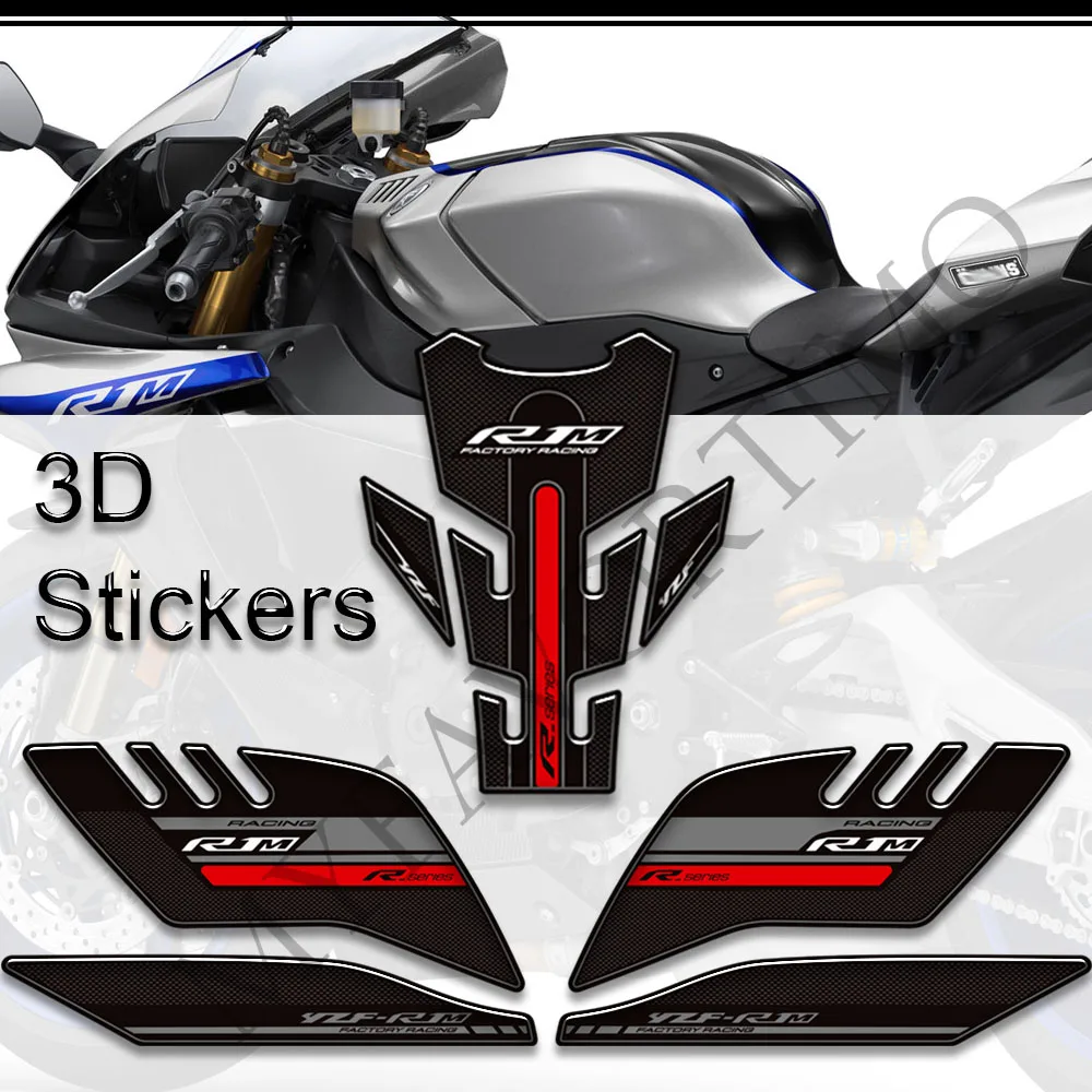 

Motorcycle Sticker For YAMAHA YZF R1M YZFR1M YZF-R1M Tank Pad Grips Stickers Decal Protector Gas Fuel Oil Kit Knee