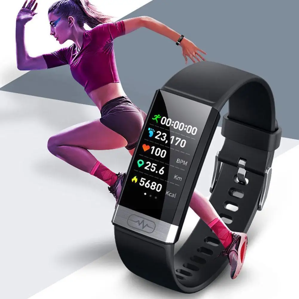 

2023 New Smart Watch Sports Wristband Bracelet Heart Charging Blood Waterproof IP68 Care Healthy Pressure USB Monitor Watch E7Z7