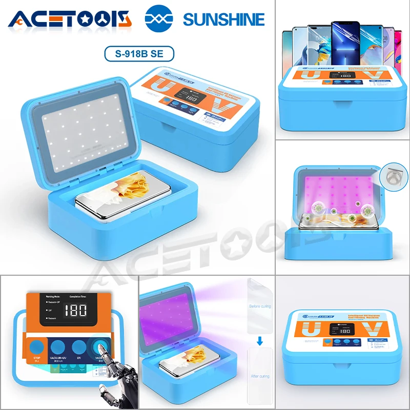 Умная Уф-отверждаемая Машина Для Вакуумного Ламинирования Sunshine S-918b Se