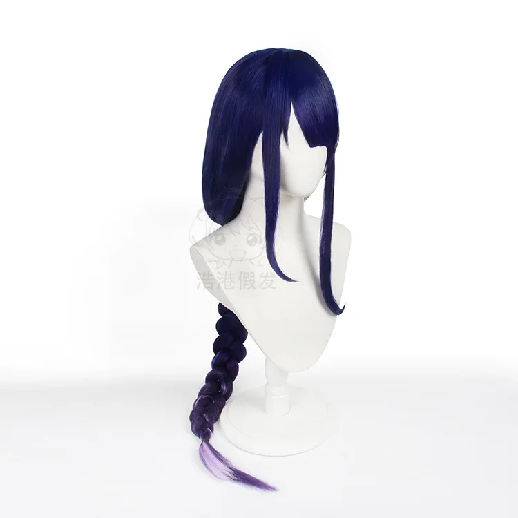 Парик для косплея Genshin Raiden Shogun длинные волосы |