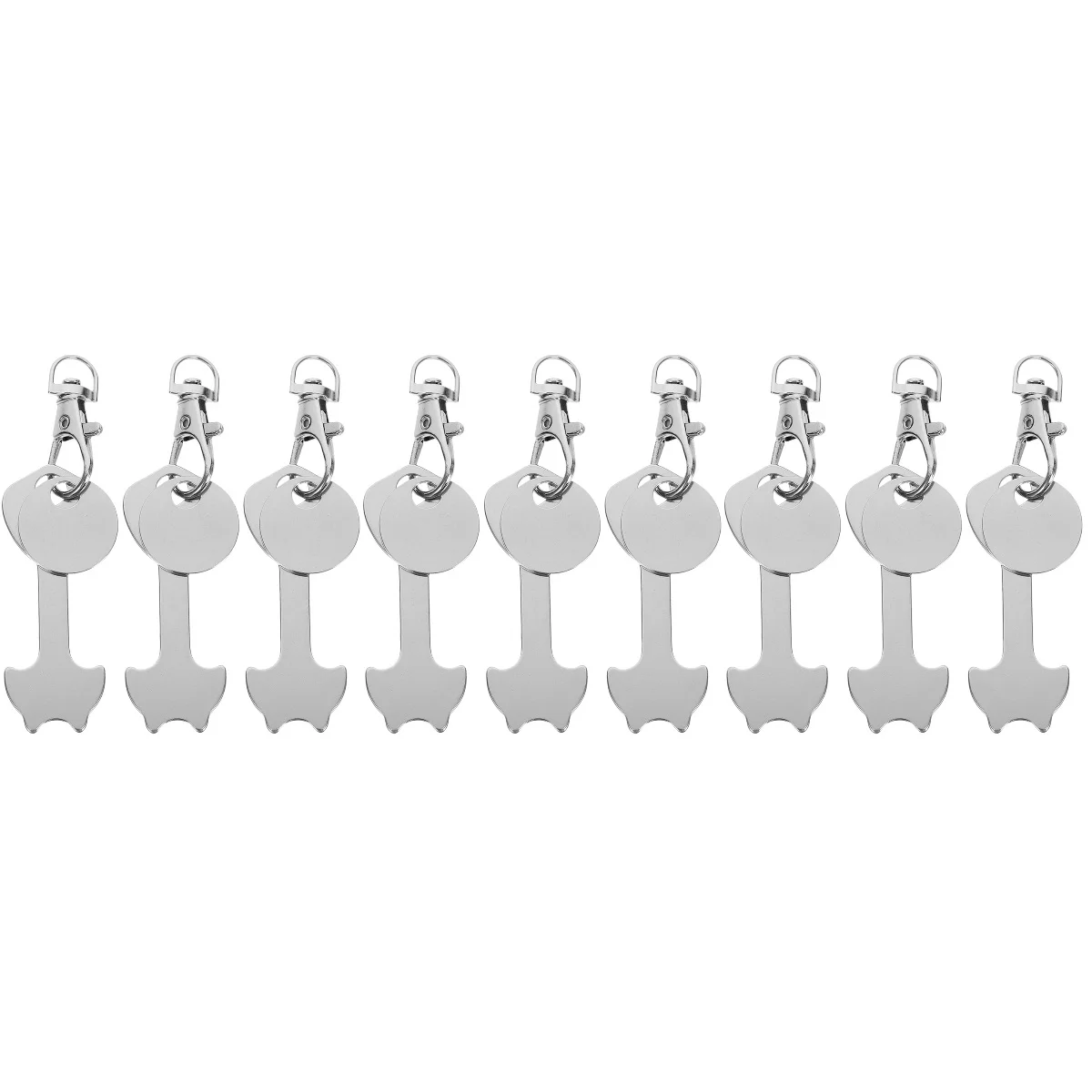

Trolley Shopping Keychain Token Keytokens Holder Cart Ring Keychains Metal Unlockssupermarket Backpack Change Pendant Keyrings