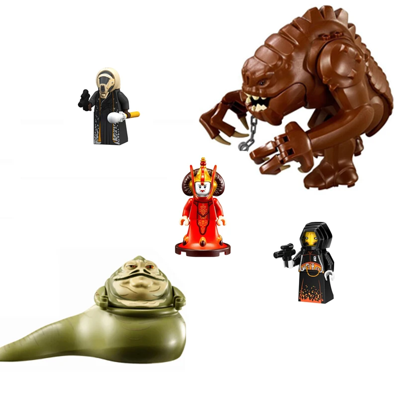 Tusken Raider строительные блоки Jawas Rebel Troopers Leia Embo Ewoks Finn Starkiller Amidala Gamorrean кирпичные