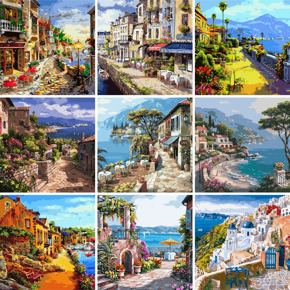 

Картина «сделай сам» для рисования по номерам, альбомное основание 40x50 см