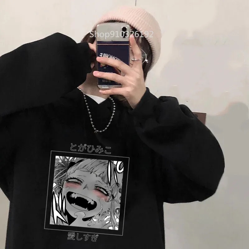 

Anime Hoodies Sweatshirt Women Gothic Tops Streetwear Printed My hero acdemic Harajuku Clothes for Woman Pullovers Loose Tops