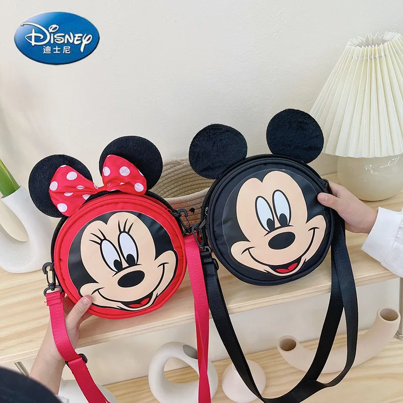

Disney Joint 2022 New Minnie and Mickey Fashion Children's One Shoulder Messenger Bag Luxury Brand Cartoon Cute Girl Coin Purse