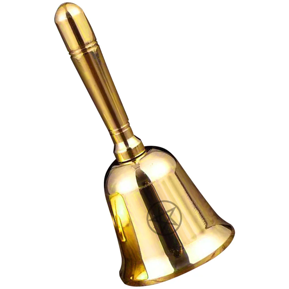 

Bell Altar Bells Hand Ritual Brass Witch Decor Handbell Dinner Wedding Temple Wiccan Loud Reception Classroom Percussion Toy