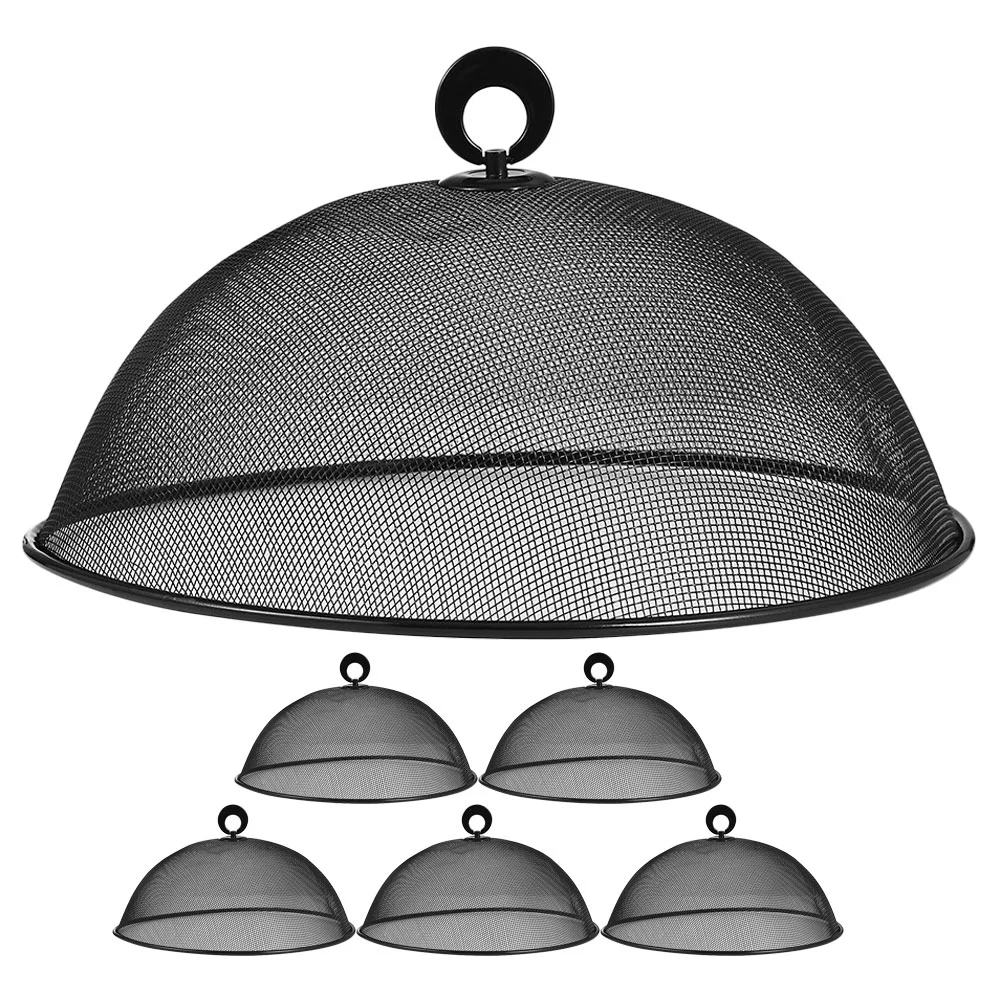 

6 Pcs Iron Mesh Food Cover Dust Dining Table Outdoor Covers Reusable For Indoor